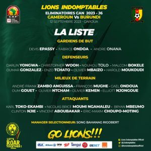 Liste du Cameroun