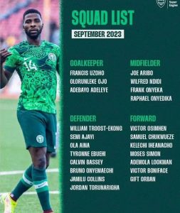 Liste Nigéria