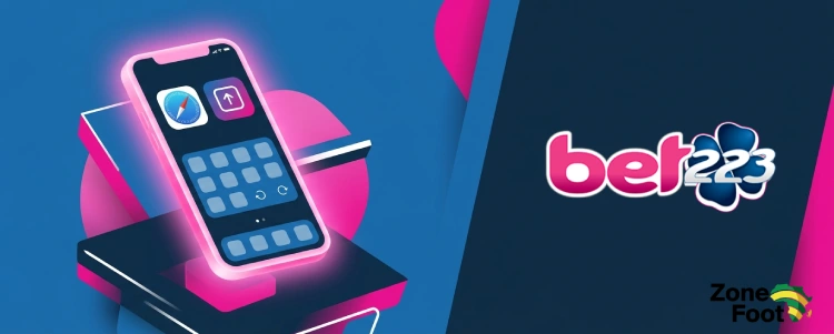 Application Bet223 pour iOS : Version mobile