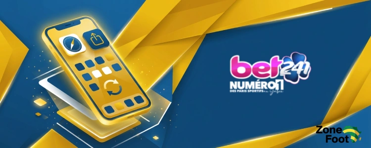 Application Bet241 pour iOS : Version mobile